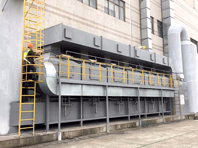 橡膠廠專用催化燃燒設(shè)備-塑料廠催化燃燒設(shè)備滄州藍(lán)鴻機械